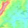 Mapa topográfico Cece, altitude, relevo
