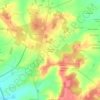 Mapa topográfico La Grange à Prévaud, altitude, relevo