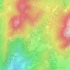 Mapa topográfico Le Croz, altitude, relevo