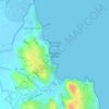 Mapa topográfico Muscleres Petites, altitude, relevo