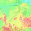 Mapa topográfico Bolívar, altitude, relevo