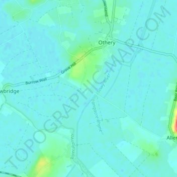 Mapa topográfico Pathe, altitude, relevo