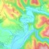 Mapa topográfico La Vallié, altitude, relevo