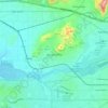 Mapa topográfico Jurupa Valley, altitude, relevo