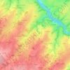 Mapa topográfico Le Peux, altitude, relevo