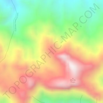 Mapa topográfico Pitayo, altitude, relevo