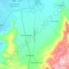 Mapa topográfico Cuara, altitude, relevo