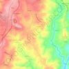 Mapa topográfico Mouraz, altitude, relevo