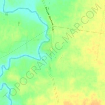 Mapa topográfico East Framlingham, altitude, relevo