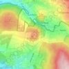 Mapa topográfico Sensenstein, altitude, relevo