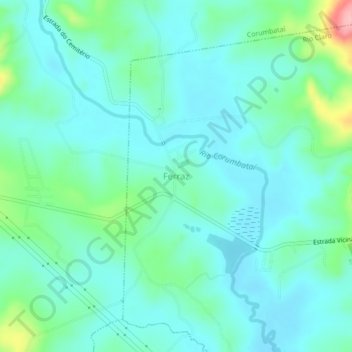 Mapa topográfico Ferraz, altitude, relevo