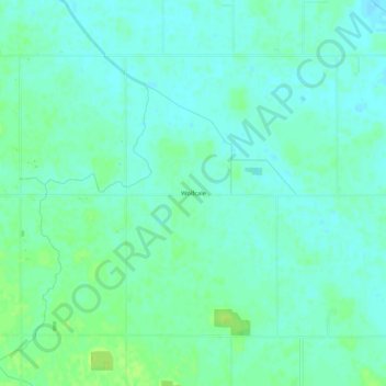 Mapa topográfico Wolfcale, altitude, relevo