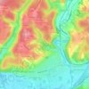 Mapa topográfico La Combe de l'Isle, altitude, relevo