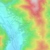 Mapa topográfico Droglia, altitude, relevo