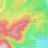 Mapa topográfico Mont du Marseillais, altitude, relevo