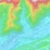 Mapa topográfico Tovena, altitude, relevo