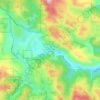 Mapa topográfico Marsh Creek Springs, altitude, relevo