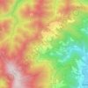 Mapa topográfico Migliana, altitude, relevo