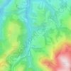 Mapa topográfico Berroeta, altitude, relevo