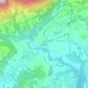 Mapa topográfico Fianema, altitude, relevo