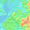 Mapa topográfico Deido, altitude, relevo