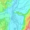 Mapa topográfico Melhus, altitude, relevo