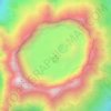 Mapa topográfico Gunung Raung, altitude, relevo