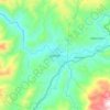 Mapa topográfico Jocotán, altitude, relevo