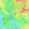 Mapa topográfico Mira-Sintra, altitude, relevo