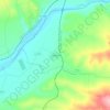 Mapa topográfico Guadalimar, altitude, relevo