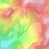Mapa topográfico Montecavallo, altitude, relevo