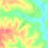 Mapa topográfico Blueville, altitude, relevo