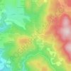 Mapa topográfico Le Trévy, altitude, relevo