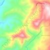Mapa topográfico Berseba, altitude, relevo