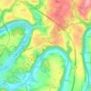 Mapa topográfico Run Ar Puns, altitude, relevo