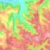 Mapa topográfico Taillade, altitude, relevo