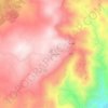 Mapa topográfico Su Pradu, altitude, relevo
