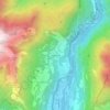 Mapa topográfico Olantreghe, altitude, relevo