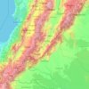 Mapa topográfico Huila, altitude, relevo