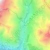 Mapa topográfico Chambran, altitude, relevo