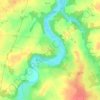 Mapa topográfico Le Coudray, altitude, relevo
