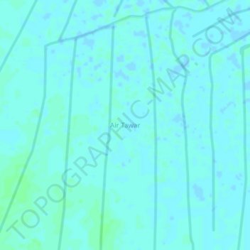 Mapa topográfico Air Tawar, altitude, relevo