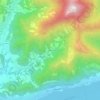 Mapa topográfico Giogo, altitude, relevo
