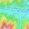 Mapa topográfico Rain, altitude, relevo