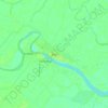 Mapa topográfico Búzi, altitude, relevo