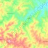 Mapa topográfico Umbrias de Camacho, altitude, relevo