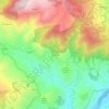 Mapa topográfico Querceto, altitude, relevo