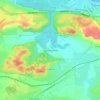 Mapa topográfico Laguna Amarilla, altitude, relevo
