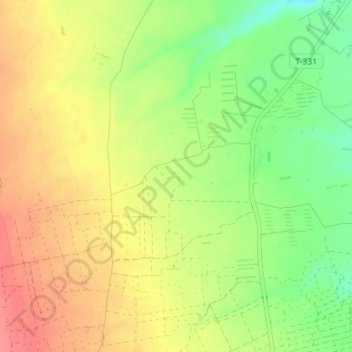 Mapa topográfico Pasqualet, altitude, relevo