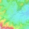 Mapa topográfico La Roche, altitude, relevo